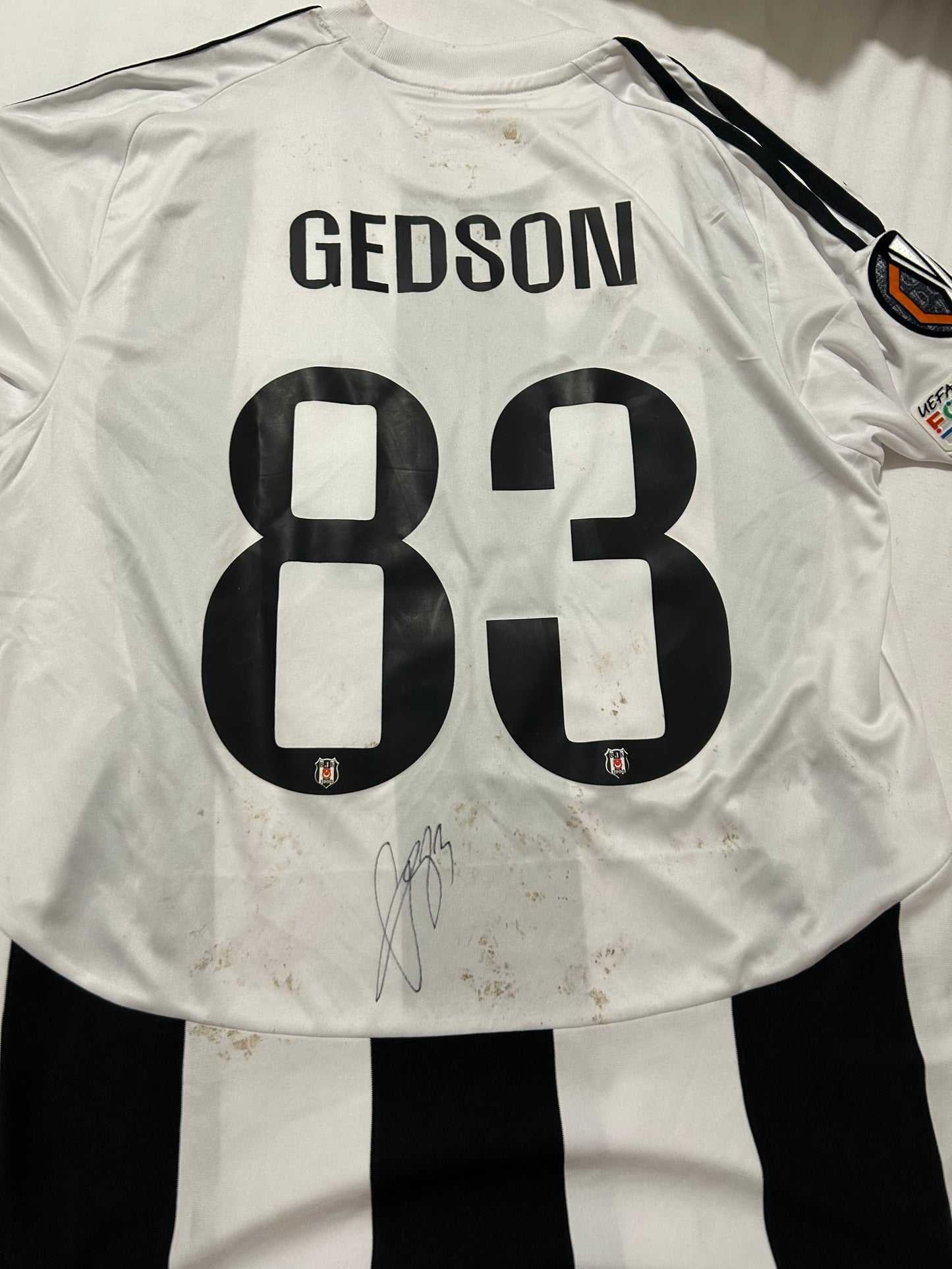 Gedson Carvalho Fernandes - Besiktas worn and Signed Jersey