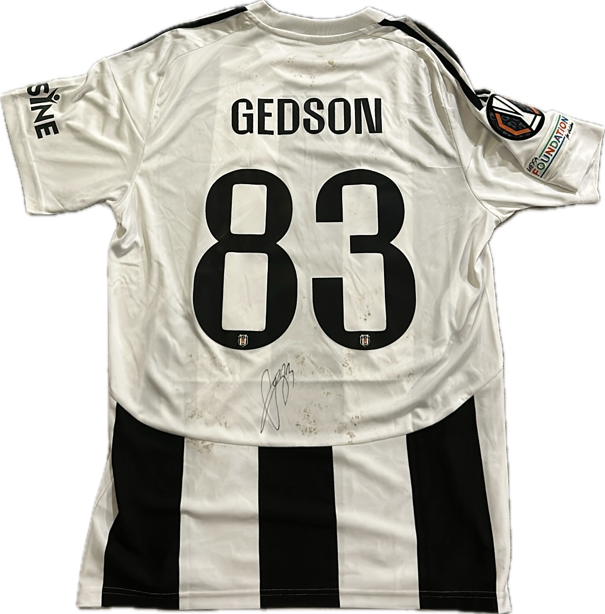 Gedson Carvalho Fernandes - Besiktas worn and Signed Jersey